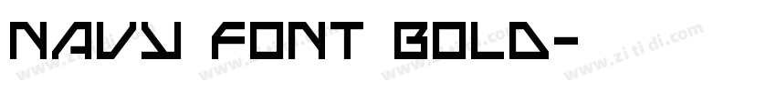 Navy Font Bold字体转换